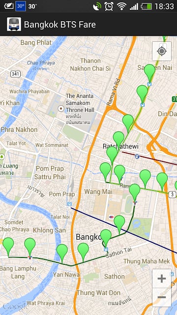 อัตราค่าโดยสาร BTS截图2