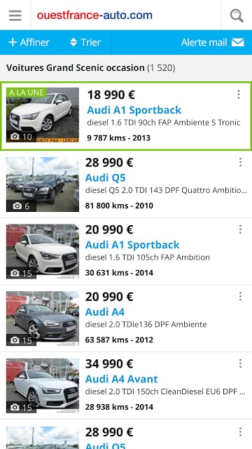 Auto occasion ouestfrance-auto截图1