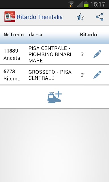 Widget Trenitalia Delay截图7
