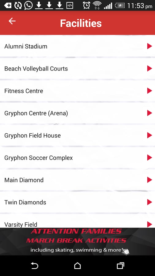 Guelph Gryphons Fitness ...截图1