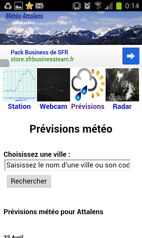 M&eacute;t&eacute;o Attalens (Suisse)截图4