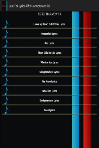 Just The Lyrics - FH & R5截图6