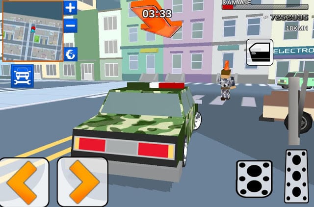 Blocky Army City Rush Racer截图7