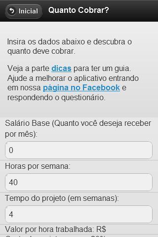 Quanto Cobrar? Freelance截图1