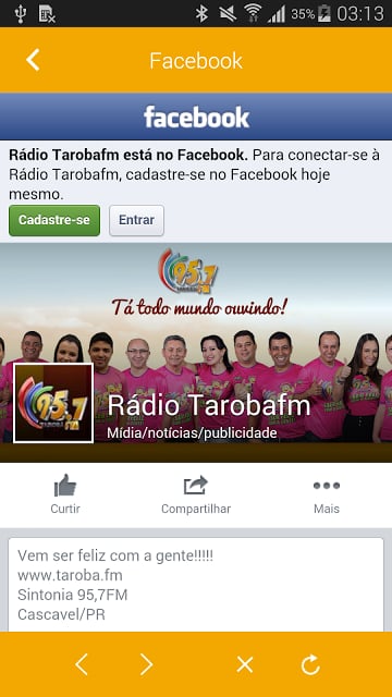 R&aacute;dio Tarob&aacute; 95.7截图2