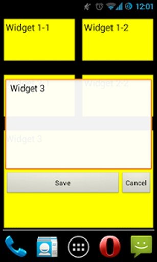 Notes widget (auto-fit text)截图1