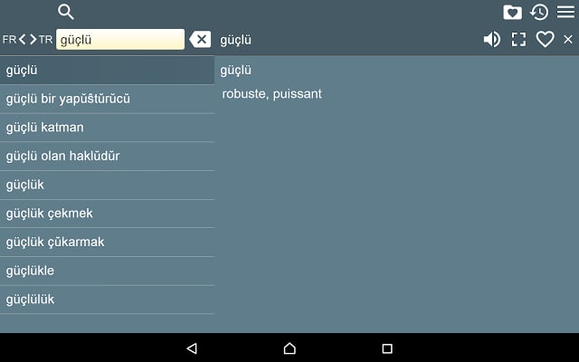 French Turkish Dictionary Fr截图5