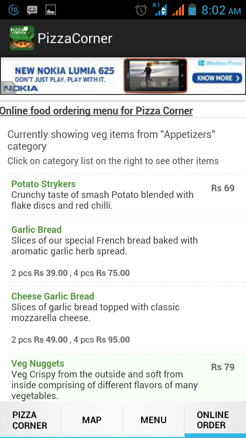 Pizza Corner Locator for India截图2