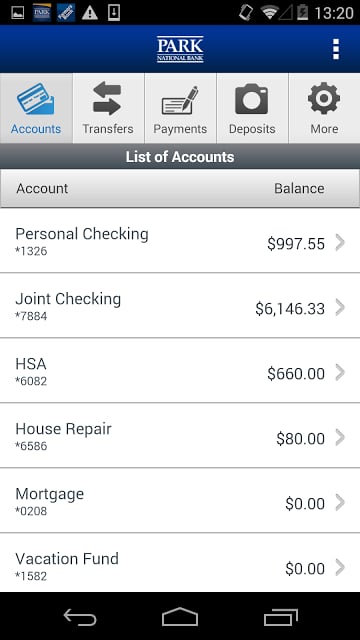 Park National Bank Phone截图4