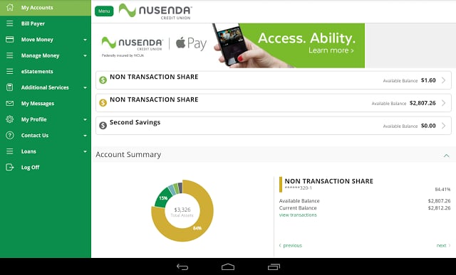 Nusenda CU– Mobile Banking截图4