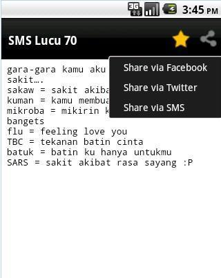 SMS Lucu截图3