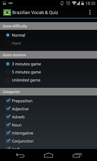 Brazilian Portuguese Quiz截图1