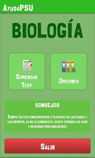 Ayuda PSU Biolog&iacute;a截图1