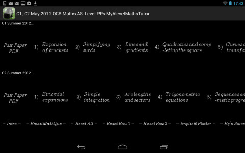 C1, C2 May 2012 OCR Maths AS-Level PPs MyAlevelMathsTutor截图1