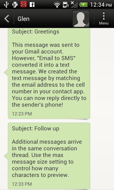 Email To SMS (Text) Lite截图1