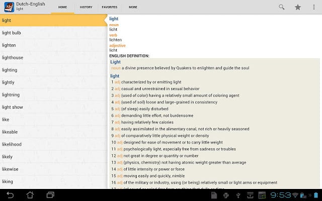 Dutch&lt;&gt;English Dictionary截图1