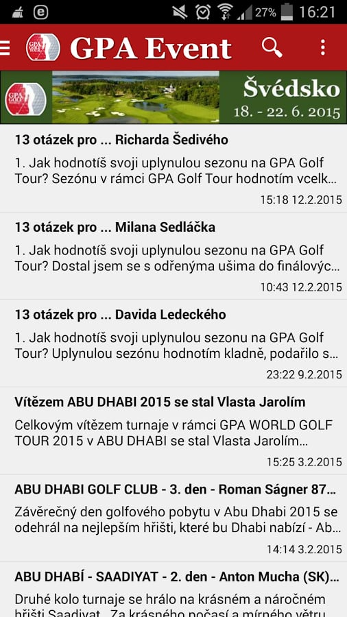 GPA Golf 2015截图4