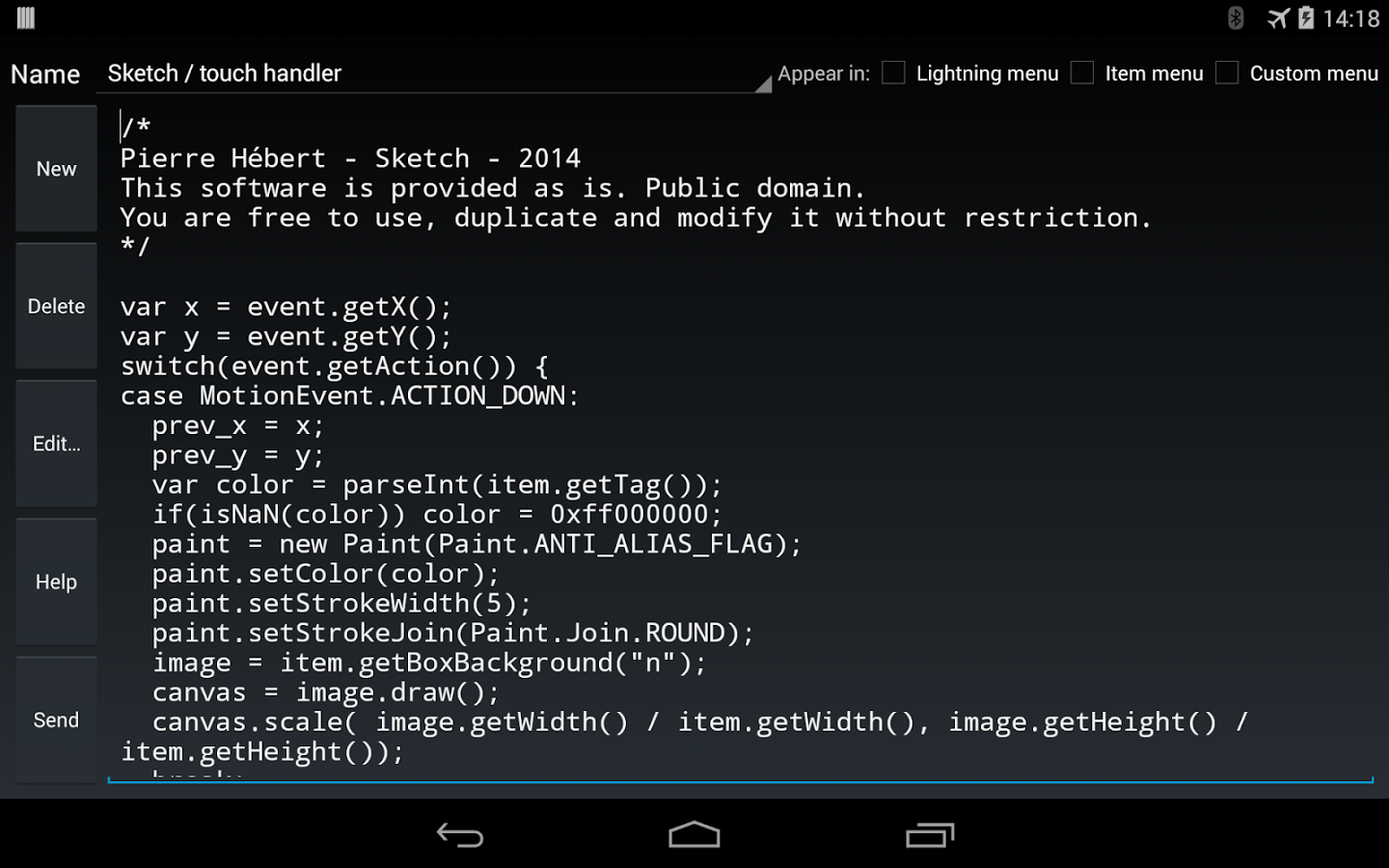 LLX - Scripted Sketchpad截图1