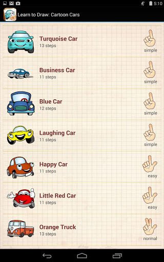 Learn to Draw Cars Cartoon截图2