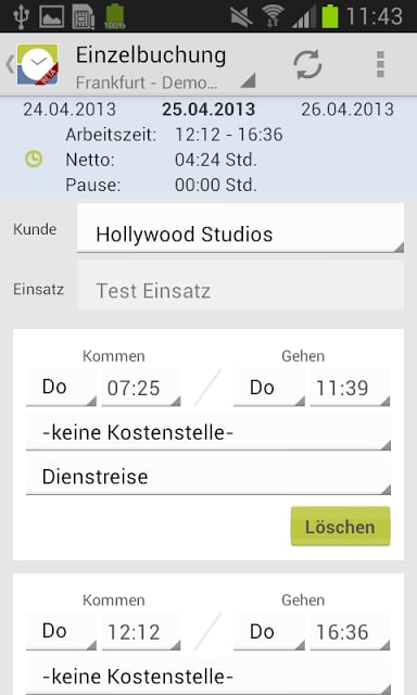 TimeBoard Zeiterfassung (Beta)截图4