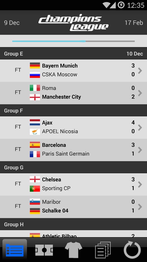 LiveScore Champions Leag...截图1