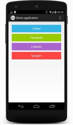 SocialURLShare Demo application截图2