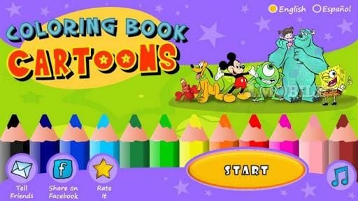 Coloring Book - Cartoons Free截图2