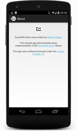 SocialURLShare Demo application截图1