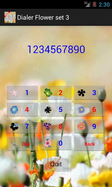 Dialer Flower 3截图2