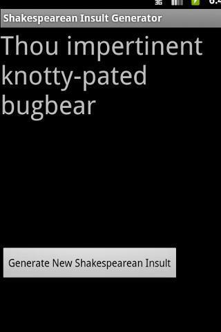 Shakespearean Insult Generator截图1