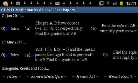 C1 2011 Mathematics AS-Level Past Papers截图2