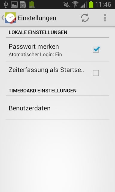 TimeBoard Zeiterfassung (Beta)截图1