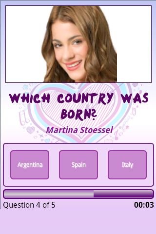 CelebriquiZ - Violetta Game截图1