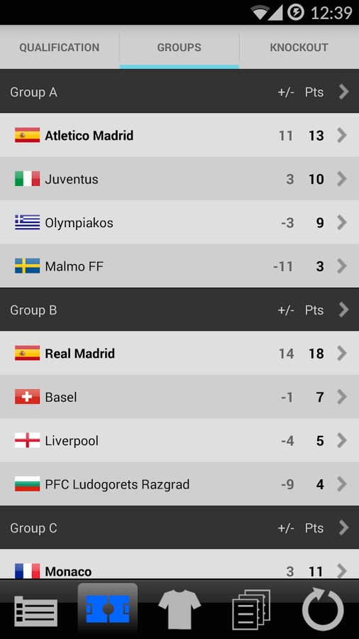 LiveScore Champions Leag...截图3