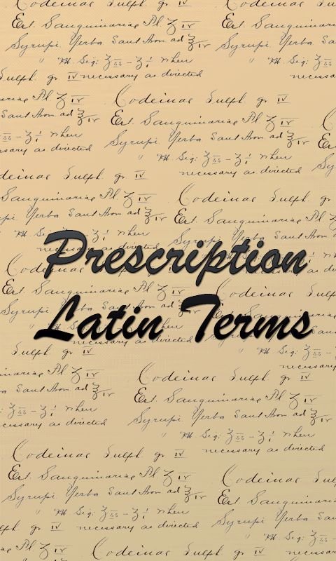 Prescription: Latin Terms截图4