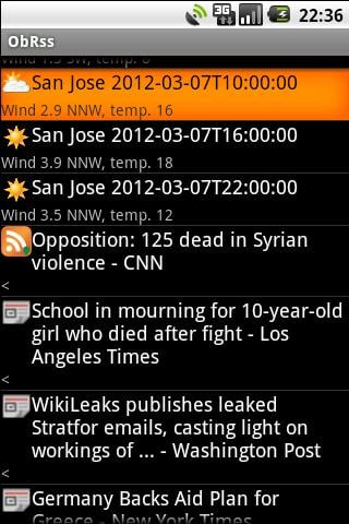 ObRss: news and weather截图3