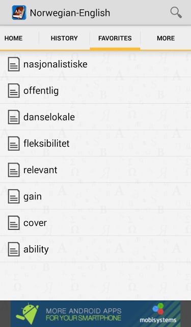 Norwegian&lt;&gt;English Dictionary截图5