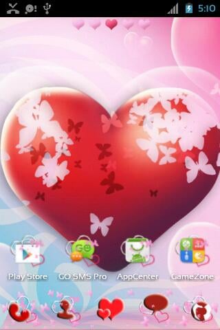 Theme Hearts for GO Launcher截图4