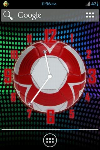 Analog Clock Football Fans截图8