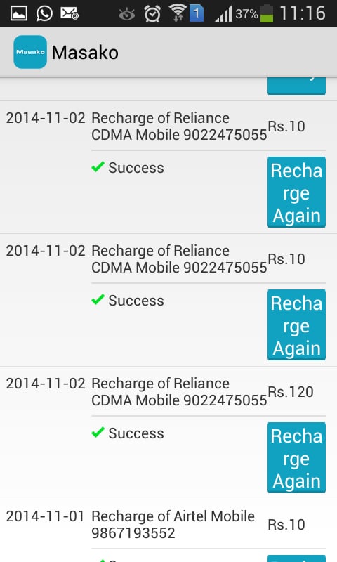 Mobile Recharge 2.5% Dis...截图1