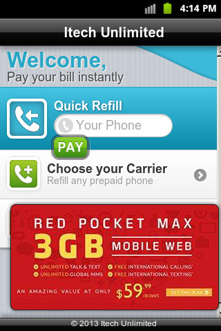 Prepaid Airtime Refill (FAST)截图1