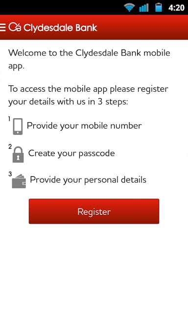 Clydesdale Bank Mobile Banking截图4