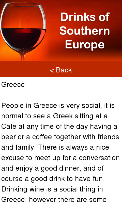 Drinks of Southern Europe截图2