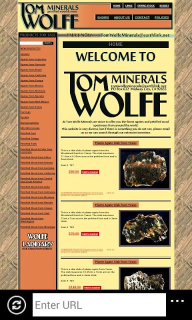 Tom Wolfe Minerals and Wood截图2