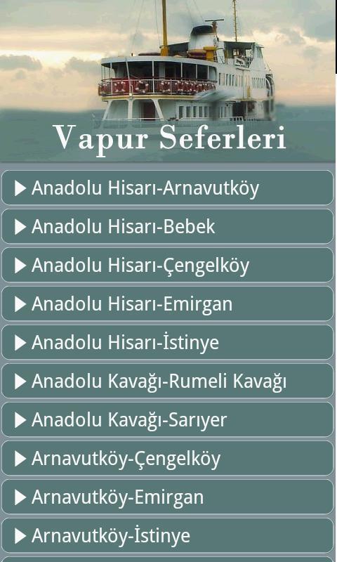 Vapur Seferleri Android截图2