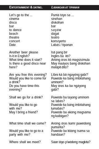 Filipino Tagalog Phrasebook截图3