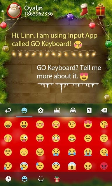 Christmas GO Keyboard Theme截图2