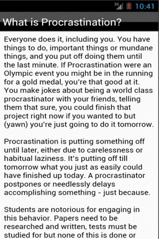 Stop Procrastination截图1