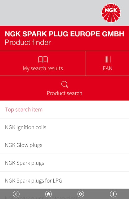 NGK EU Product finder截图3