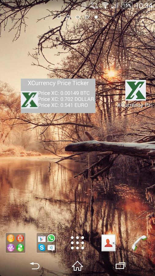 XCurrency(XC) price ticker截图2